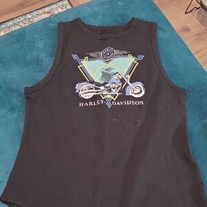 Harley-Davidson Black Sleeveless Bodysuit